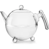 Bredemeijer 1304CH Duet Bella Rond Théière Acier Inoxydable Poignée Chromé 1,2 L