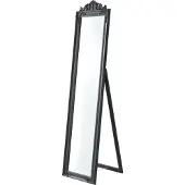 En.casa Miroir sur pied 'Arezzo' 160x40 cm rectangulaire basculant gris foncé