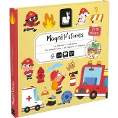 Janod Jeu éducatif Magnéti'stories Les Pompiers