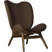 UMAGE A Conversation Piece Lounge Chaise longue Dark Oak | Teddy Brown