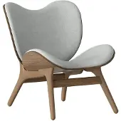 UMAGE A Conversation Piece Chaise Longue Low Dark Oak | Sterling