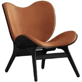 UMAGE A Conversation Piece Chaise Longue Low Black Oak | Dunes Rust