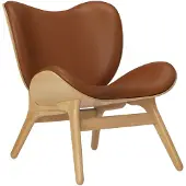 UMAGE A Conversation Piece Chaise Longue Low Oak | Cognac