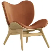 UMAGE A Conversation Piece Chaise Longue Low Oak | Dunes Rust