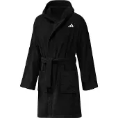 Adidas Hooded Dressing Gown Bathrobe Noir L