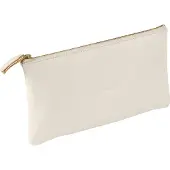 Clairefontaine Flying S. Trousse en cuir blanc 22 x 11