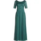 Vera Mont Robe de soirée vert foncé