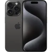 Apple iPhone 15 Pro (512 Go, Titane noir, 6.10", SIM + eSIM, 5G), Téléphone portable, Noir
