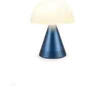 Lexon Lampe LED portable avec enceinte sans fil Bluetooth Mina L Audio LH76MDB Bleu foncé