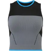 Hummel 228269 Crop Seamless Sleeveless T-shirt Noir XL-2XL Femme