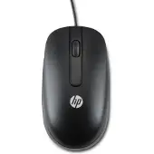 HP USB Optical Scroll Mouse, ambidextre, optique, USB type A, 800 DPI, noir