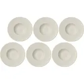 Villeroy & Boch Assiette à Pâtes Villeroy & Boch Manufacture Rock Blanc 29 cm (Lot de 6)