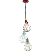 Searchlight KIDS 3-flamme MU-flammeI DROP BALLOON CAGE Suspension MU-flammeI - COLOUR