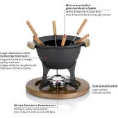 kela Pays, Set à fondue, Noir