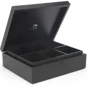 Bredemeijer 18400 Coffee Capsules Storage Box 6 Compartments Gris