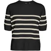 Vero Moda Pull-over 'VMSaba' crème / noir