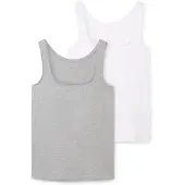 Tom Tailor Haut gris chiné / blanc