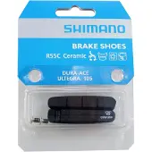 Shimano Cartridge Gomme de frein "R55C", Pour jante céramique frein de course, emballage libre service, pour BR-9000 / BR-7900 / BR-7800 / BR-7700