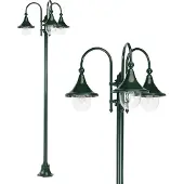 Ks Verlichting Lampe d’écurie classique à 3 lumières Rimini noir