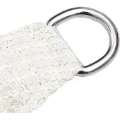 vidaXL Voile d'ombrage 160 g/m² blanc 5x6x6 m HDPE