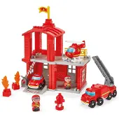 Ecoiffier Caserne de pompiers Abrick avec 3 véhicules
