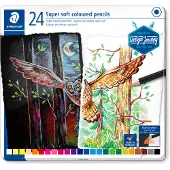 Staedtler Crayons de couleur - Super Soft - 24 pièces - - UneTaille - Set de Coloriage