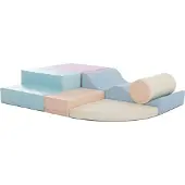 IGLU Soft Play Explorer Set Briques souples Briques géantes en mousse - (Pastel clair)