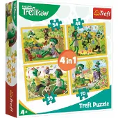 Trefl Puzzle Treflings : Ensemble 4in1 (35,48,54,70 pièces)