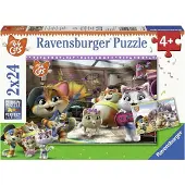 Ravensburger Puzzle 2 Puzzles - 44 Cats - 10 à 25 pièces
