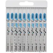 Bosch 2607010631 - Set 10 pièces lame de scie sauteuse Basic for Metal, T218A