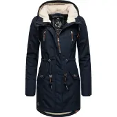 Ragwear Parka d’hiver 'Elsie' bleu / bleu marine / blanc