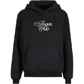 Miss Tee Sweat-shirt 'Angels Club' mauve / noir / blanc