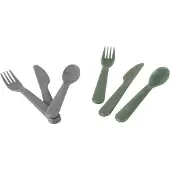 Dantoy TinySet de couverts gris/vert 2pcs