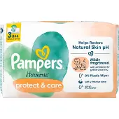 Pampers Harmonie Protect & Care, lingettes humides, 3 x 44 pièces