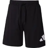 Adidas Pantalon de sport 'ESSENTIALS BIG LOGO SINGLE JERSEY' noir / blanc