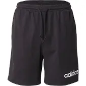 Adidas Pantalon de sport 'ESSENTIALS LINEAR SINGLE JERSEY' noir / blanc