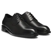 BOSS Chaussures derby en cuir avec des détails de surpiqûre