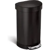 Simplehuman Poubelle Liner Pocket Semi-ronde 45 Litres Noir
