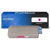 PrintAbout Toner compatible pour OKI 44318606 - Magenta