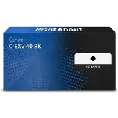 PrintAbout Toner compatible pour Canon C-EXV 40 BK - Noir