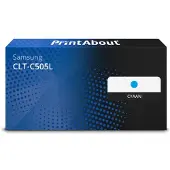PrintAbout Toner compatible pour Samsung CLT-C505L (SU035A) - Cyan