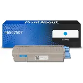 PrintAbout Toner compatible pour OKI 46507507 - Cyan