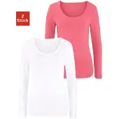 Vivance T-shirt saumon / blanc