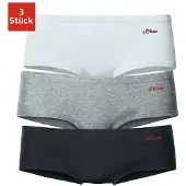 s.Oliver Culotte gris chiné / noir / blanc