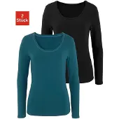 Vivance T-shirt pétrole / noir