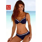 LASCANA Bikini bleu marine / blanc