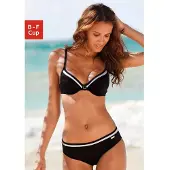 LASCANA Bikini noir / blanc