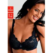 Petite fleur Soutien-gorge noir / blanc