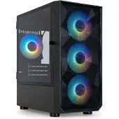 TooQ Tqgcc901-b Seizure Micro Atx Argb Boîtier tour Pc Noir Noir One Size