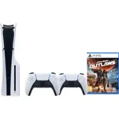 Sony PlayStation 5 Slim Disc Edition + Star Wars Outlaws + Manette Supplémentaire Blanc